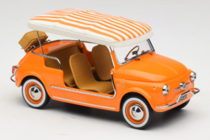 Fiat 500 Jolly Oranssi Norev 1:18 187791 Metalli — kuva 4 / 6