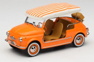 Fiat 500 Jolly Oranssi Norev 1:18 187791 Metalli