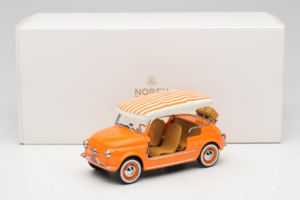 Fiat 500 Jolly Oranssi Norev 1:18 187791 Metalli — kuva 6 / 6