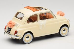 Fiat 500 L Norsunluu Wedding Gift Norev 1:18 187780 Metalli — kuva 2 / 6