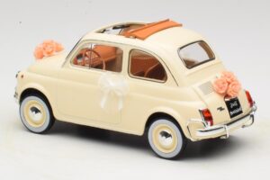 Fiat 500 L Norsunluu Wedding Gift Norev 1:18 187780 Metalli — kuva 5 / 6