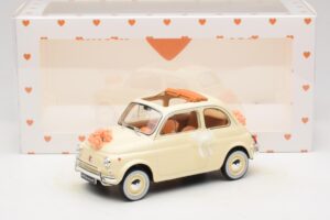 Fiat 500 L Norsunluu Wedding Gift Norev 1:18 187780 Metalli — kuva 6 / 6
