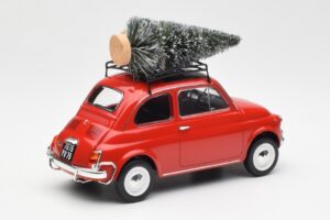 Fiat 500 L Punainen Christmas Norev 1:18 187779 Metalli — kuva 2 / 6