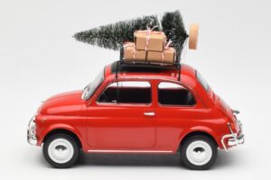 Fiat 500 L Punainen Christmas Norev 1:18 187779 Metalli — kuva 3 / 6