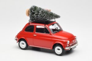 Fiat 500 L Punainen Christmas Norev 1:18 187779 Metalli — kuva 4 / 6