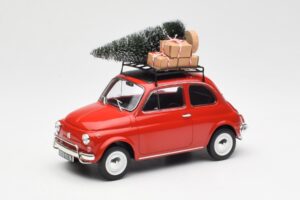 Fiat 500 L Punainen Christmas Norev 1:18 187779 Metalli