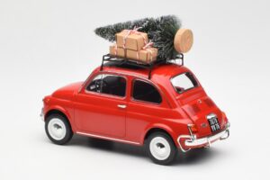 Fiat 500 L Punainen Christmas Norev 1:18 187779 Metalli — kuva 5 / 6