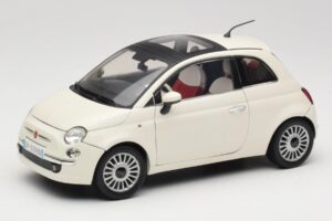 Fiat 500 Valkoinen Mondo Motors 1:18 500291 Metalli