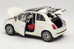 Fiat 500 Valkoinen Mondo Motors 1:18 500291 Metalli — kuva 5 / 8