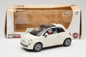 Fiat 500 Valkoinen Mondo Motors 1:18 500291 Metalli — kuva 8 / 8