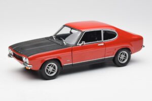 Ford Capri Mk1 2600 RS Punainen Musta Minichamps 1:18 180089071 Metalli