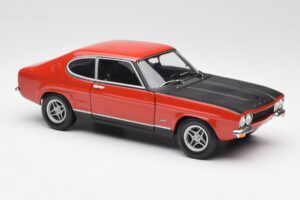 Ford Capri Mk1 2600 RS Punainen Musta Minichamps 1:18 180089071 Metalli — kuva 6 / 8