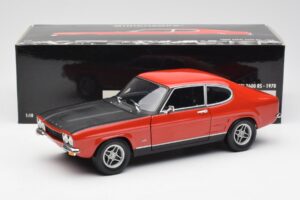 Ford Capri Mk1 2600 RS Punainen Musta Minichamps 1:18 180089071 Metalli — kuva 8 / 8