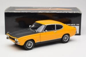 Ford Capri 2600 RS Signal Keltainen Mustalla Minichamps 1:18 180089070 Metalli — kuva 8 / 8