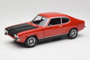 Ford Capri Mk1 RS 2600 Punainen & Musta Minichamps 1:18 150089076 Metalli