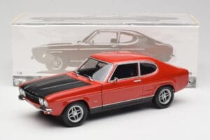 Ford Capri Mk1 RS 2600 Punainen & Musta Minichamps 1:18 150089076 Metalli — kuva 8 / 8