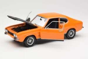 Ford Capri Mk1 RS 2600 Signal Orange Musta Minichamps 1:18 150089077 Metalli — kuva 2 / 8