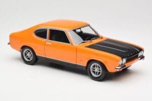 Ford Capri Mk1 RS 2600 Signal Orange Musta Minichamps 1:18 150089077 Metalli — kuva 6 / 8