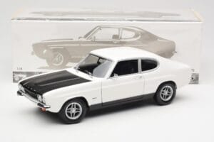 Ford Capri Mk1 RS 2600 Valkoinen Musta Minichamps 1:18 150089078 Metalli — kuva 8 / 8