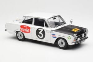 Ford Cortina Mk1 #3 P. Hughes / B. Young African Safari Rally 1964 AUTOart 1:18 86428 Metalli — kuva 6 / 8