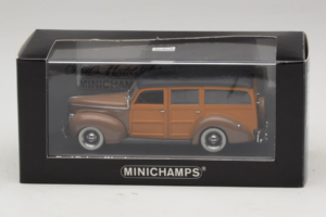 Ford DeLuxe Woody Station Wagon Ruskea Minichamps 1:43 400082111 Metalli — kuva 4 / 4