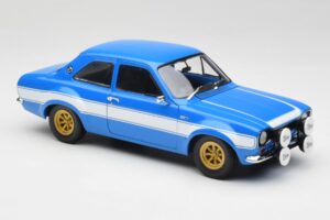 Ford Escort Mk1 RS 1600 Sininen Valkoinen Raidat Minichamps 1:18 100688102 Metalli — kuva 6 / 8