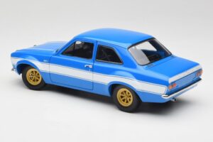 Ford Escort Mk1 RS 1600 Sininen Valkoinen Raidat Minichamps 1:18 100688102 Metalli — kuva 7 / 8