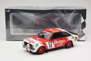 Ford Escort Mk2 RS 1800 #14 Droogmans / Joosten Belga 3rd Place Lotto Haspengouw Rally 1983 Minichamps 1:18 155838714 Metalli — kuva 6 / 6