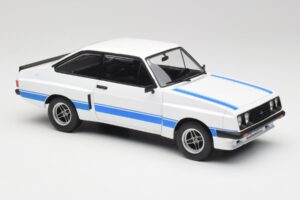 Ford Escort Mk2 RS 2000 X-Pack Diamond Valkoinen & Sininen Stripe MCG 1:18 MCG18350 Metalli — kuva 4 / 6