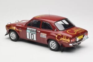 Ford Escort RS 1600 Mk1 #10 H. Mikkola / J. Davenport RAC Rally 1974 IXO 1:18 18RMC047C Metalli — kuva 5 / 6