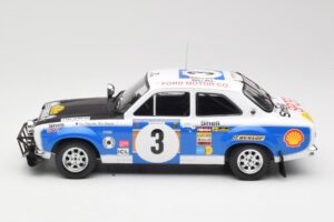Ford Escort RS 1600 Mk1 #3 V. Preston Jr. / B. Smith Safari Rally 1973 IXO 1:18 18RMC075B Metalli — kuva 3 / 6