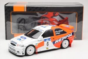 Ford Escort WRC #6 A. Schwarz / M. Giraudet Acropolis Rally 1997 IXO 1:18 18RMC172B Metalli — kuva 6 / 6