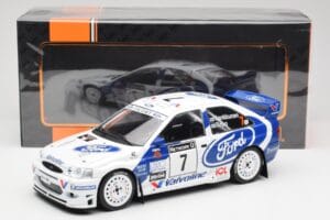 Ford Escort WRC #7 J. Kankkunen / J. Repo RAC Rally 1998 IXO 1:18 18RMC170A Metalli — kuva 6 / 6