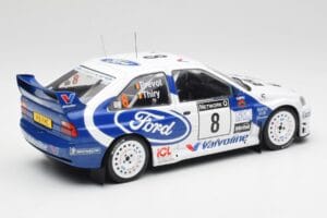 Ford Escort WRC #8 B. Thiry / S. Prevot RAC Rally 1998 IXO 1:18 18RMC170B Metalli — kuva 2 / 6