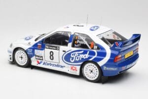 Ford Escort WRC #8 B. Thiry / S. Prevot RAC Rally 1998 IXO 1:18 18RMC170B Metalli — kuva 5 / 6