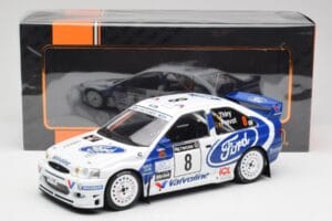 Ford Escort WRC #8 B. Thiry / S. Prevot RAC Rally 1998 IXO 1:18 18RMC170B Metalli — kuva 6 / 6