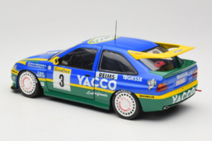 Ford Escort #3 Yacoo P. Bernardini / B. Occelli Rally Monte Carlo 1996 Winner UT Models 1:18 180968203 Metalli — kuva 7 / 8