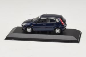 Ford Fiesta Mk5 4-Door Tummansininen Minichamps 1:43 FIESTA001 Metalli