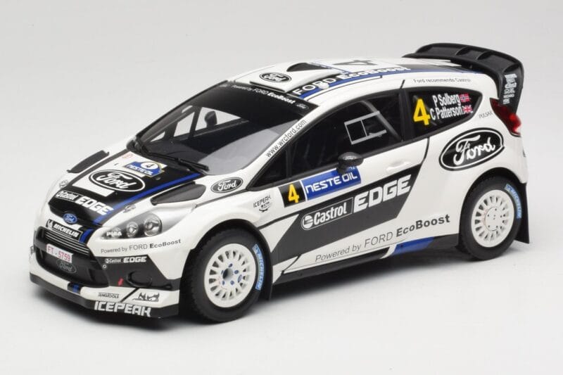 Ford Fiesta RS WRC #4 H. Solberg / C. Patterson Ford Rally Team Rally Finland 2012 Minichamps 1:18 151120804 Metalli