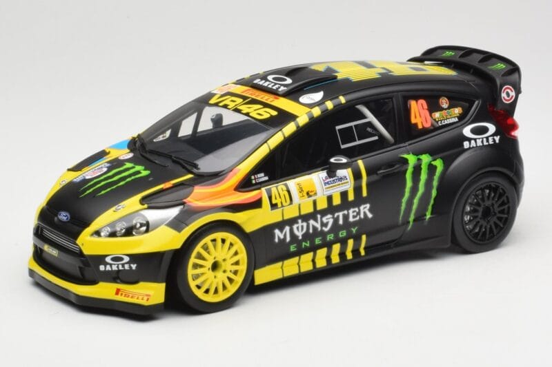Ford Fiesta RS WRC #46 V. Rossi / C. Cassina 2nd Place Monza Rally Show 2013 Minichamps 1:18 151130846 Metalli