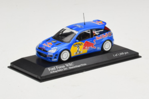 Ford Focus WRC #2 R. Baumgartner / B. Wichs Red Bull Rally Austria 2001 Minichamps 1:43 430008907 Metalli — kuva 2 / 5