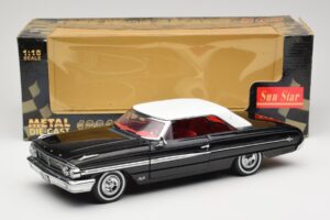 Ford Galaxie 500 Musta Sun Star 1:18 1442 Metalli — kuva 8 / 8