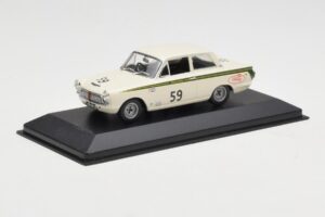 Ford Lotus Cortina Mk1 #59 J. Clark / R. Parsons Sebring 12 Hours 1964 Minichamps 1:43 400648259 Metalli — kuva 2 / 4