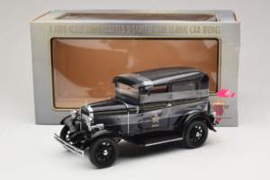 Ford Model A Tudor Police Car Motor City 1:18 43008 Metalli — kuva 6 / 6