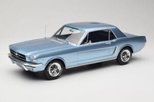 Ford Mustang V8 Hardtop Pony GT Silver Blue GT Spirit 1:12 G089 Hartsi