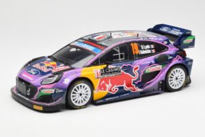 Ford Puma Rally1 #19 S. Loeb / I. Galmiche Rally Monte Carlo Winner 2022 IXO 1:18 18RMC110 Metalli