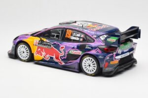 Ford Puma Rally1 #19 S. Loeb / I. Galmiche Rally Monte Carlo Winner 2022 IXO 1:18 18RMC110 Metalli — kuva 5 / 6