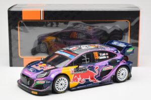 Ford Puma Rally1 #19 S. Loeb / I. Galmiche Rally Monte Carlo Winner 2022 IXO 1:18 18RMC110 Metalli — kuva 6 / 6