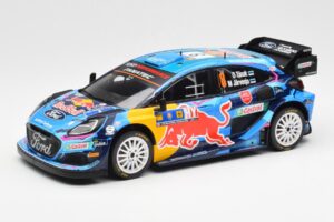 Ford Puma Rally1 #8 O. Tanak / M. Jarveoja 3rd Rally Central Europe 2023 IXO 1:18 18RMC187 Metalli