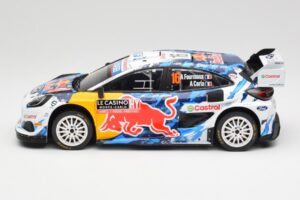 Ford Puma Rally1 WRC #16 A. Fourmaux / A. Coria Rally Monte Carlo 2024 IXO 1:18 18RMC198 Metalli — kuva 3 / 6